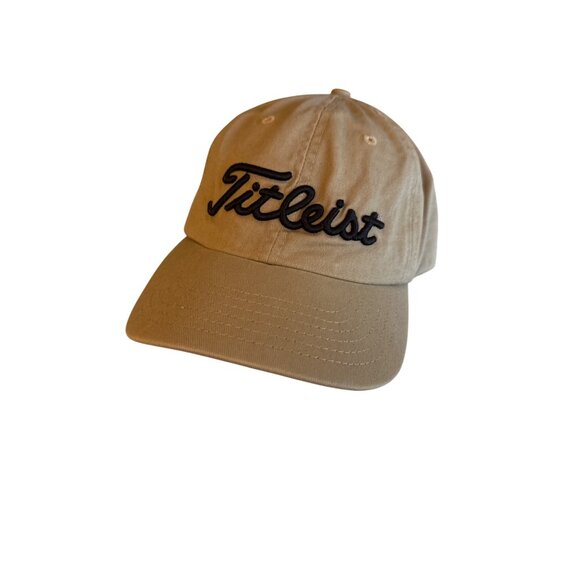 Titleist Disney Mickey Mouse Golf Cap Beige Cotton Adjustable - Picture 1 of 6